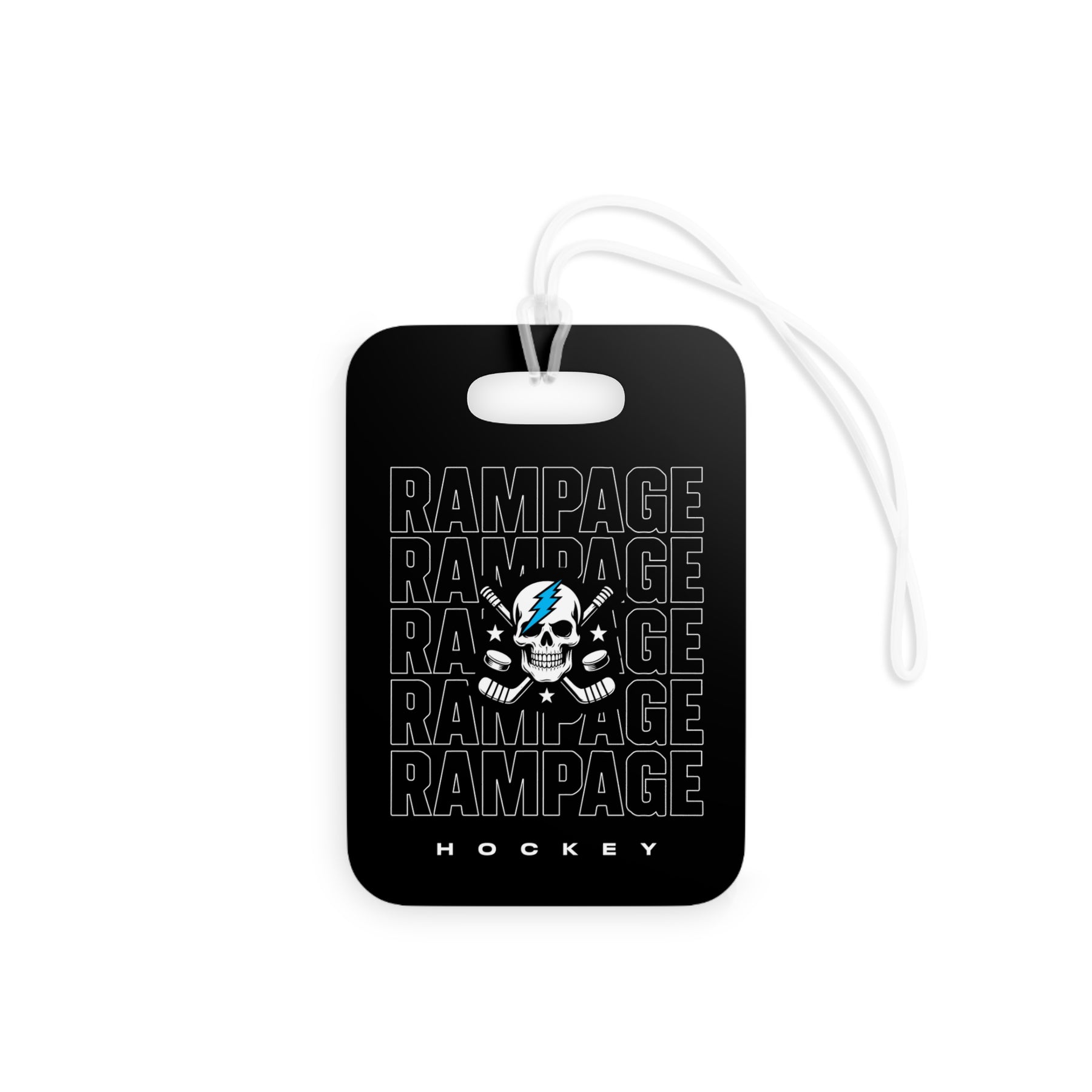 Rampage # Hockey Bag Tag
