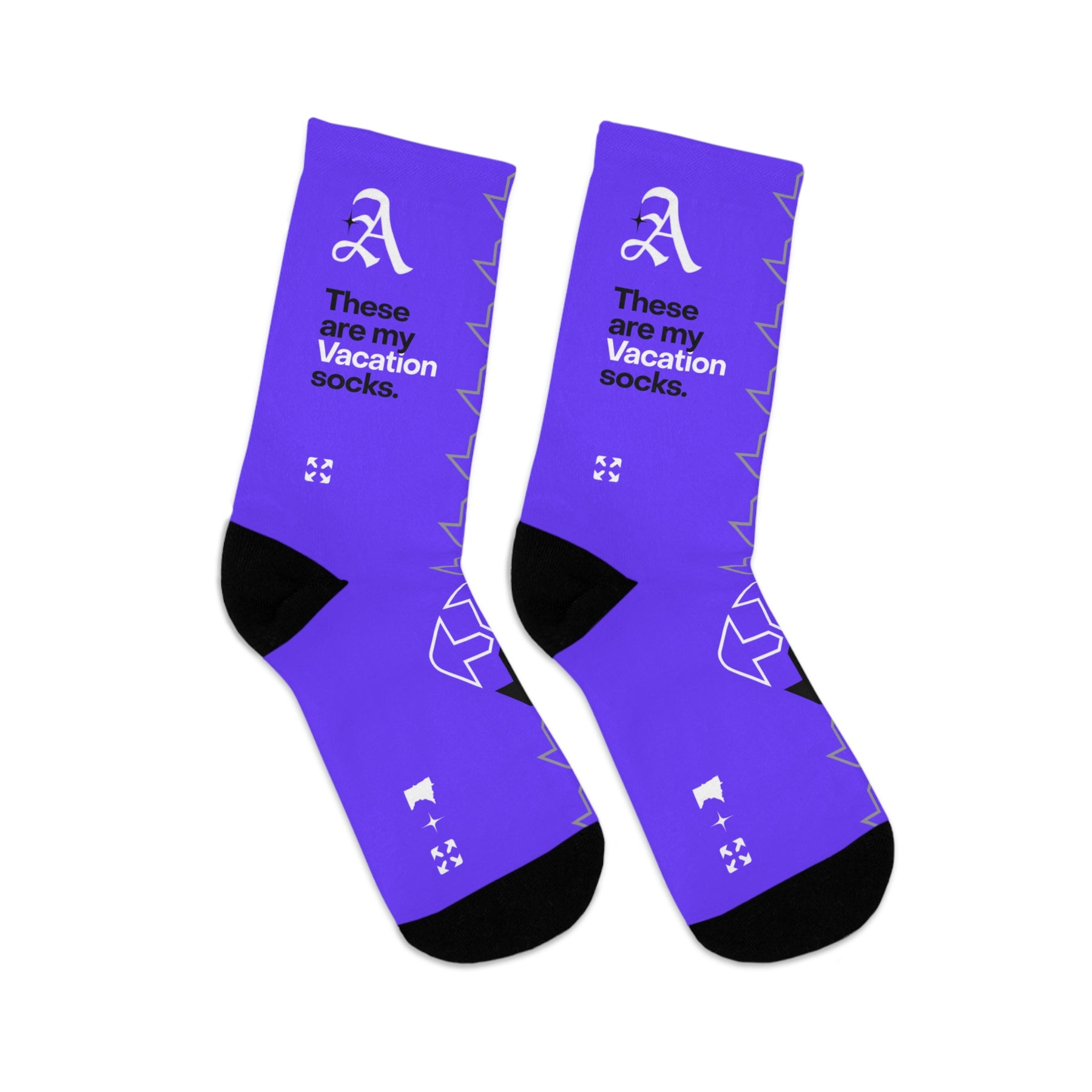 Vacation Socks Purp Recycled Poly Socks