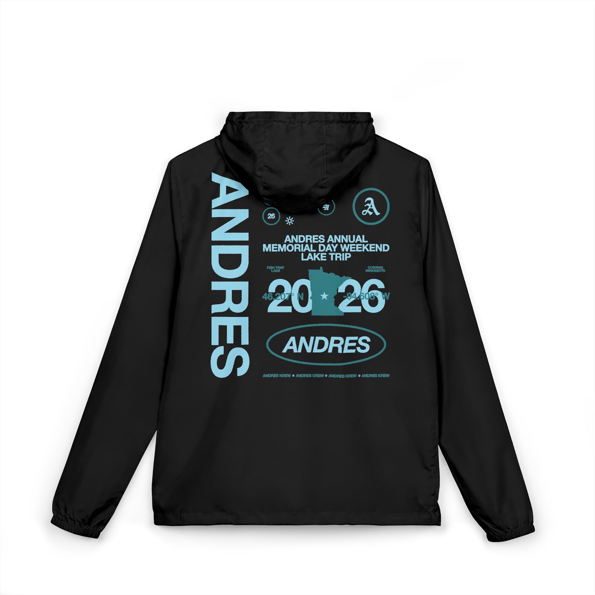 Unisex Full-Zip Windbreaker Jacket