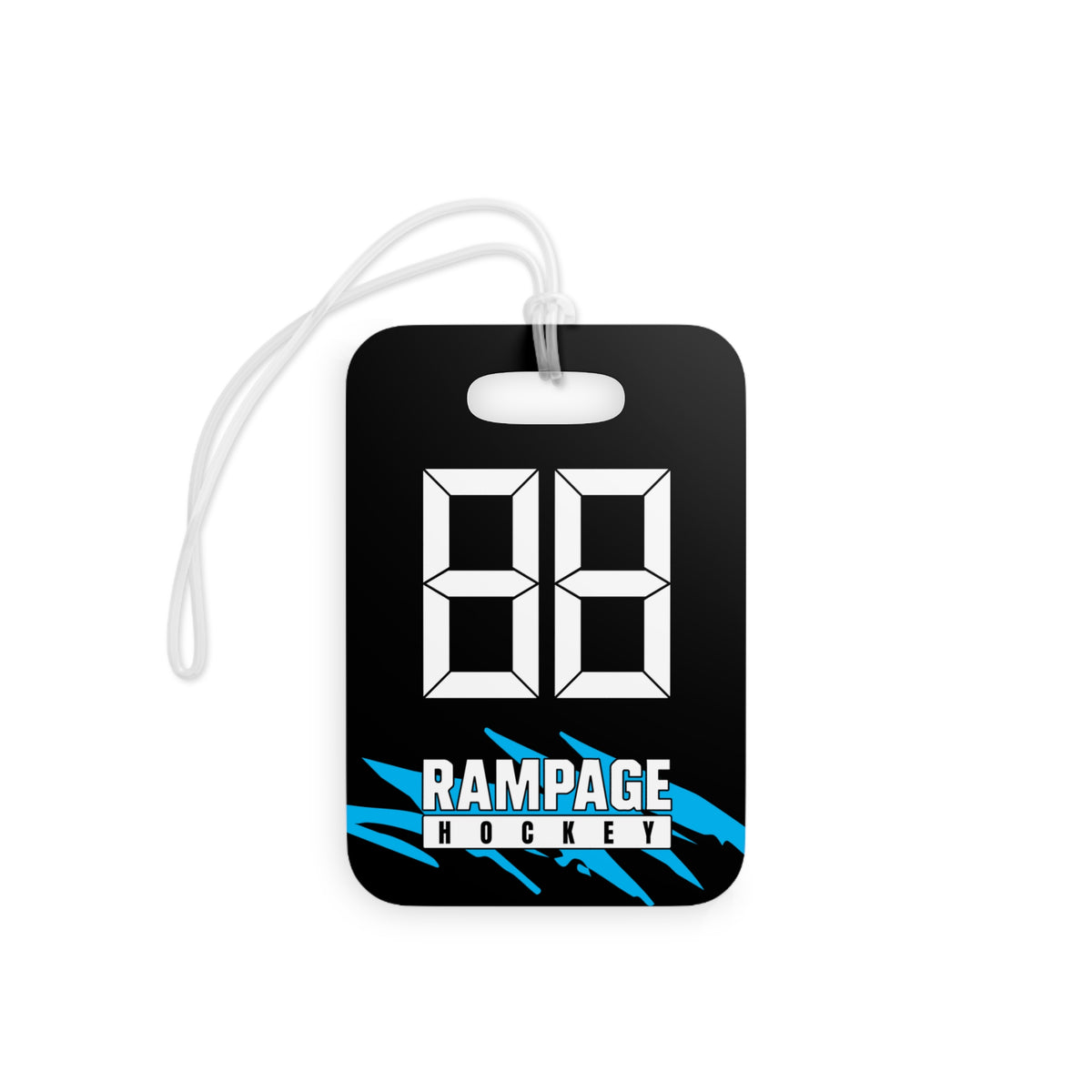Rampage # Hockey Bag Tag