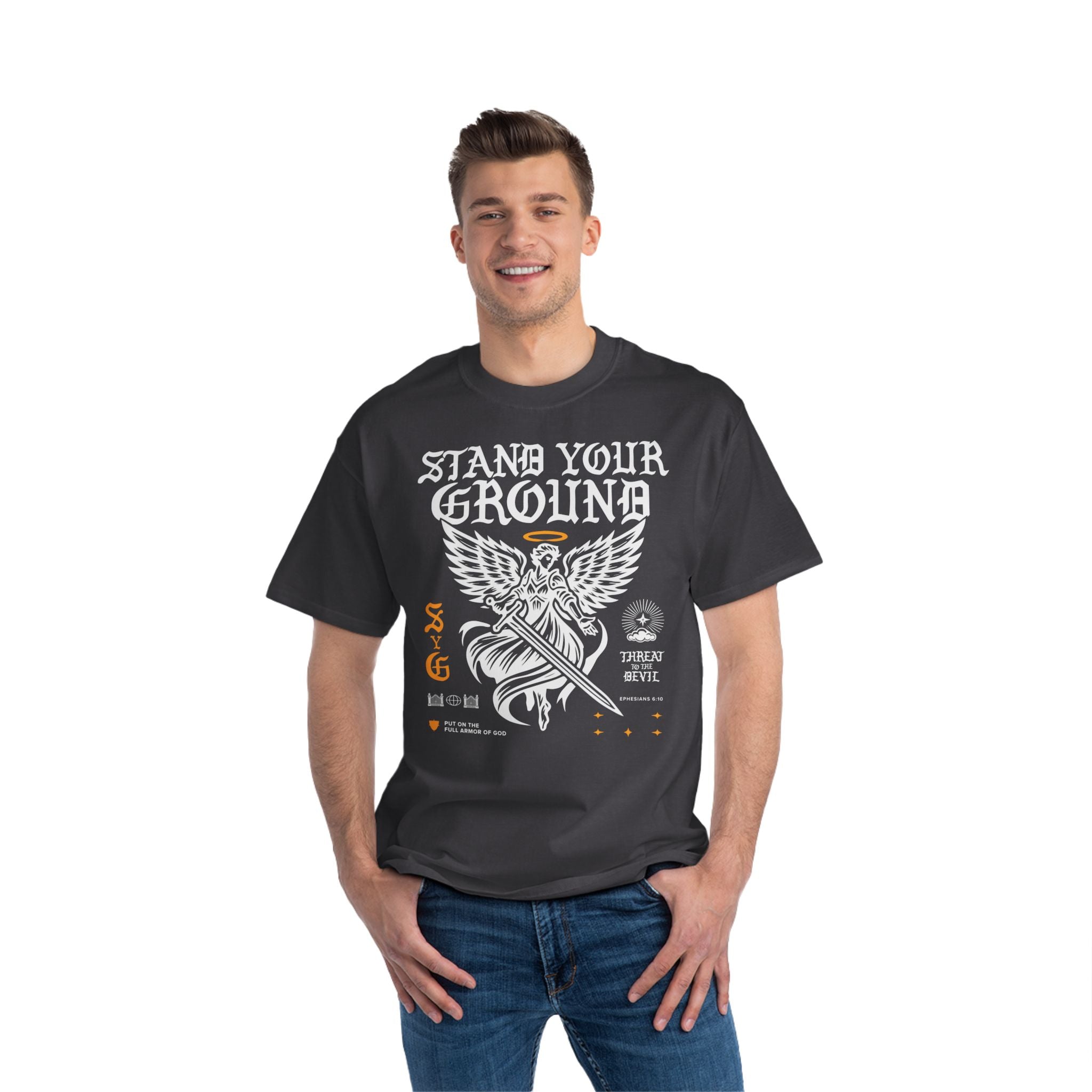TTTD Stand Your Ground Beefy-T®  Short-Sleeve T-Shirt-19