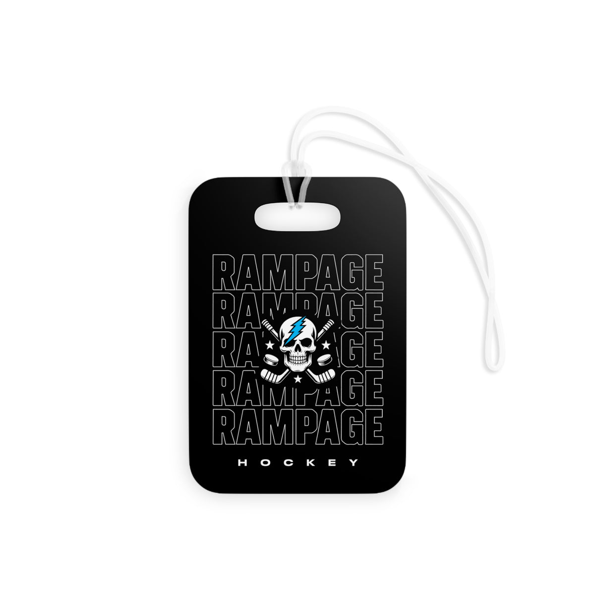 Rampage # Hockey Bag Tag